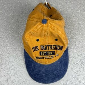 The Parthenon 1897 Yellow and Blue One size 100% Cotton Nashville Cap